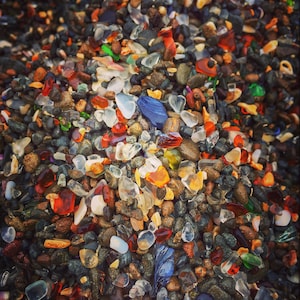 Glass Beach / Fort Bragg / California Coast / Primo piano / Abstract / Restaurant Decor / Nature Photography / Canvas Art / Desert / Hotel Decor