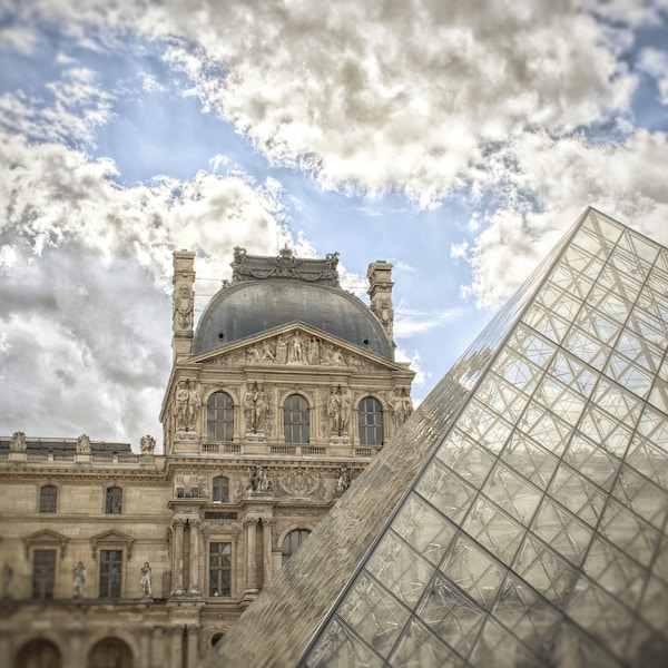 Pyramide du Louvre | Museum Musée Paris France | I.M. Pei Architecture | Hotel Décor | Restaurant Décor | Travel Photography | Europe