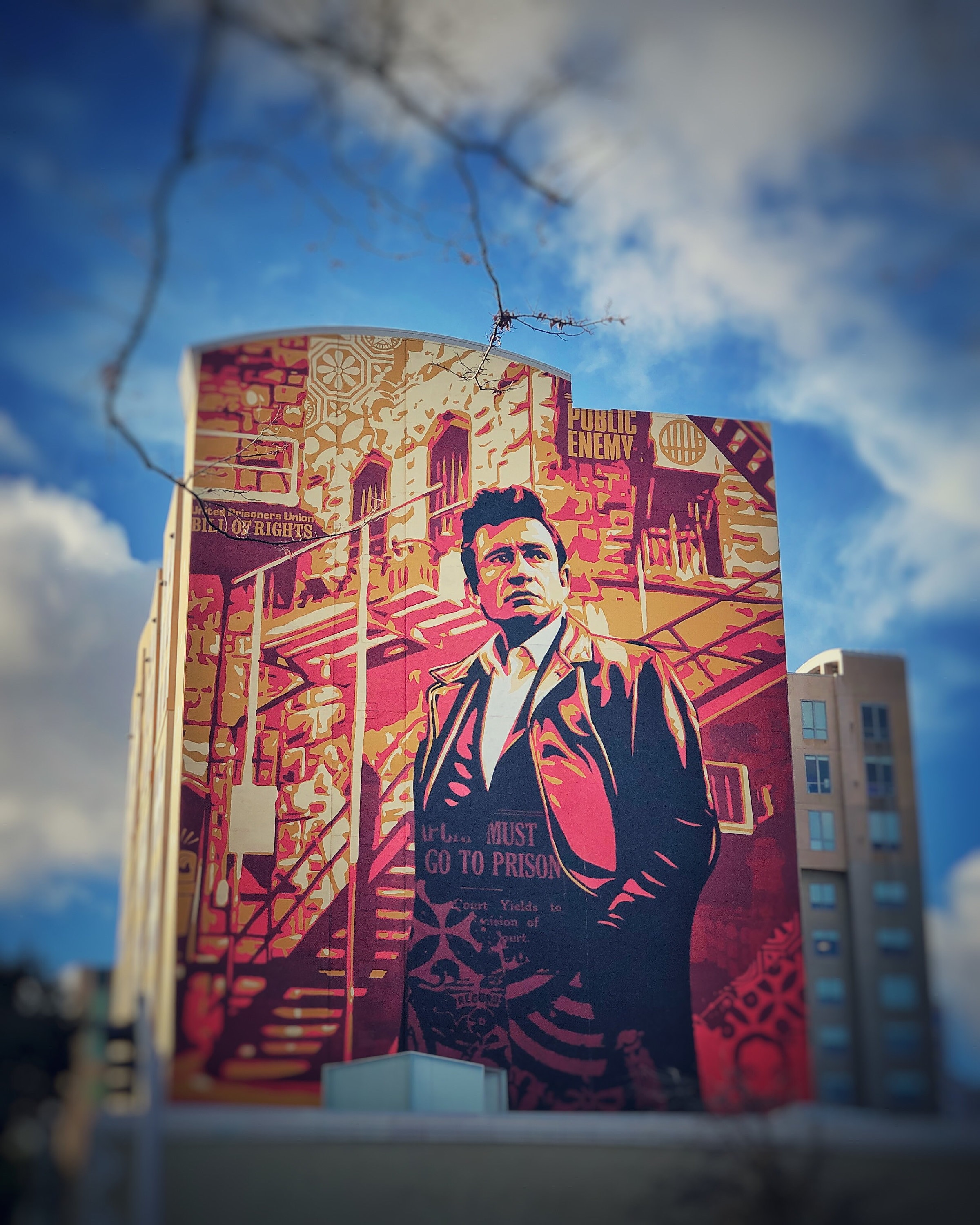 Cash | Johnny Cash Mural | Shepard Fairey | Sacramento California