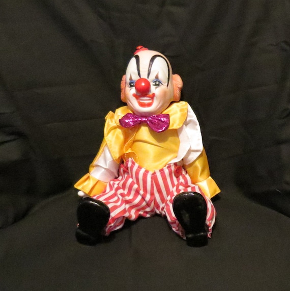 vintage porcelain clowns