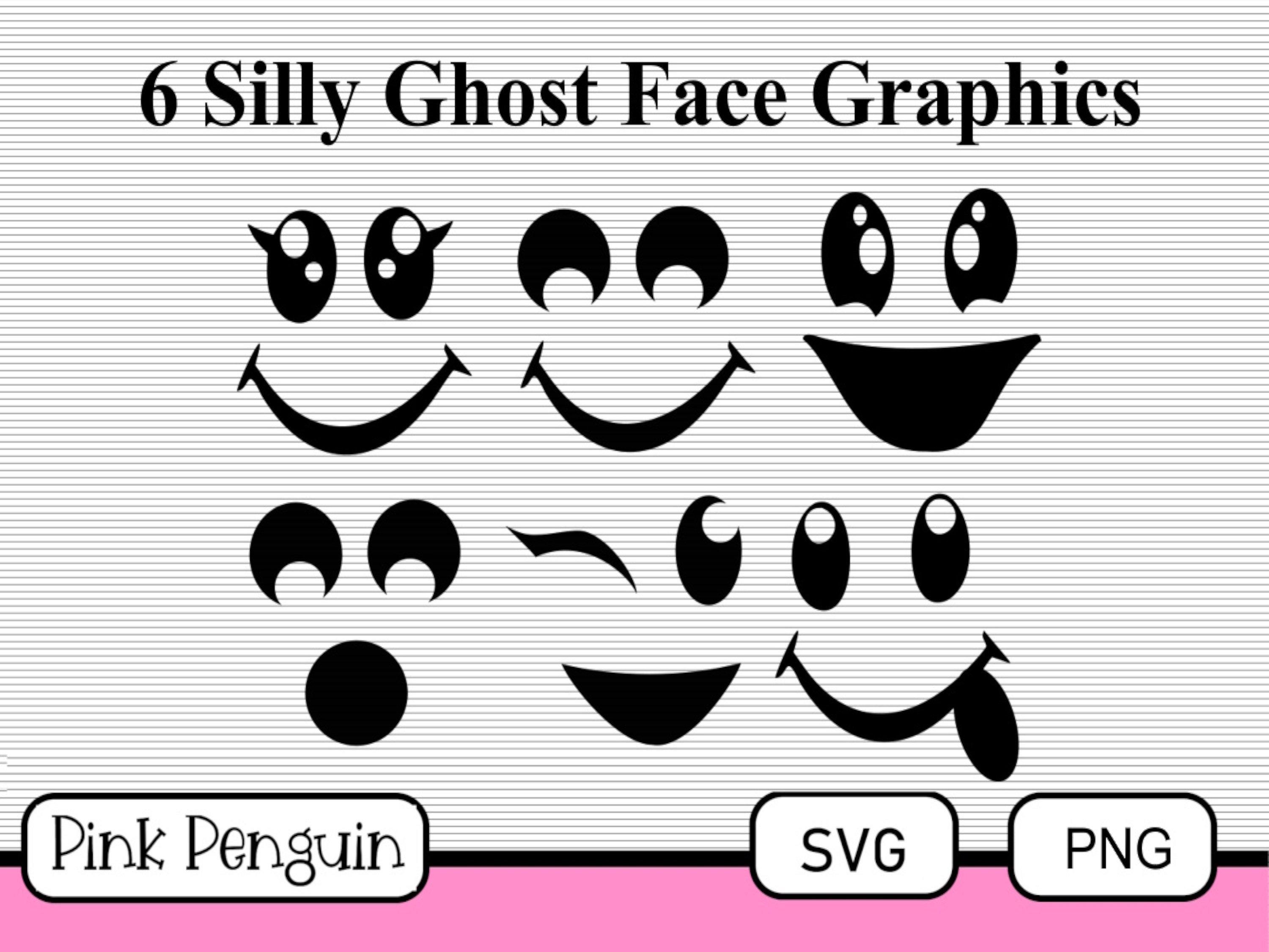 Halloween Ghost Face SVG spooky Ghost Face Digital File - Etsy