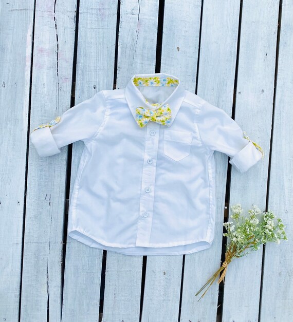 Boys floral cheap dress shirt