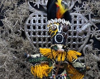 Handcrafted New Orleans Voodoo Doll + JuJu + Cleansed and Blessed + Sells for More in Galleries!