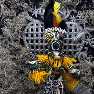 Handcrafted New Orleans Voodoo Doll + JuJu + Cleansed and Blessed + Sells for More in Galleries!