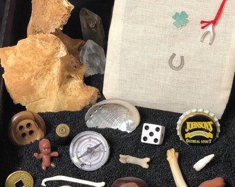 Bone, Shell, and Trinket Divination Collection (21 Pieces) + Blessed