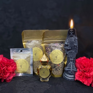Santa Muerte Negra Ritual Set + Protection + Reversing