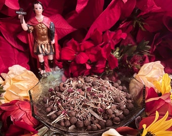 Saint Expedite Herbs + San Expedito + Expeditus + Fast Luck + Money + Saint Expedit + Expedee + Blessed