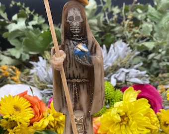 Santa Muerte Bone Statue + Hueso + Baptized + Fixed + Made in Mexico