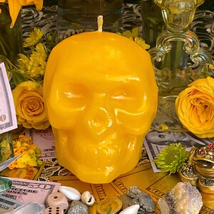 Large Skull Candle