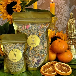 Oshun Herbs + African Spirit of Love & Prosperity + Orisha + Santeria + Ifa + Blessed