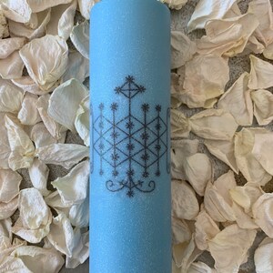 Ogou Badagris Veve Pillar Candle + Diplomacy
