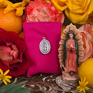 Virgin of Guadalupe Amulet + Protection + Love + Abundance + Healing + Fertility + Amuleto + Morralito