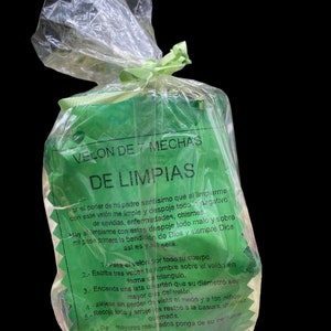 Cleansing Candle + Limpia + 7 Mechas + Made in Mexico