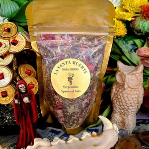 Santa Muerte Roja Herbs + Candle Dressing + Blessed