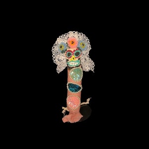 Handcrafted Dia de los Muertos Doll + Day of the Dead + Cleansed and Blessed + Ancestors + Sells for More in Galleries!
