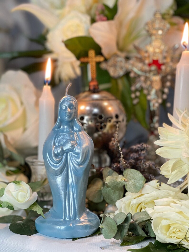 6” Praying Mary Candle + Blessings + Spirituality 6” Praying Mary Candle + Blessings + Spirituality