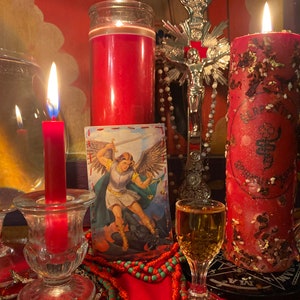 Saint Michael Amparo + Protection + Santa Muerte