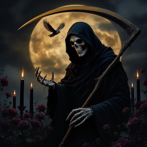 Santa Muerte Negra Amulet + Reversing + Hexing + Protection + Necromancy + Amuleto + Santisima Muerte