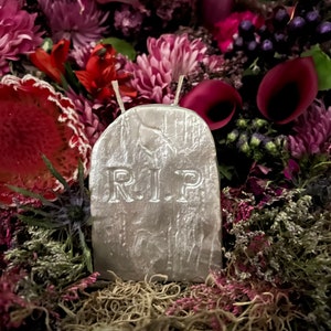 Candela della lapide + Lapide + Lapide + Spiriti del cimitero + Seppellisci il dolore + Fine della negatività