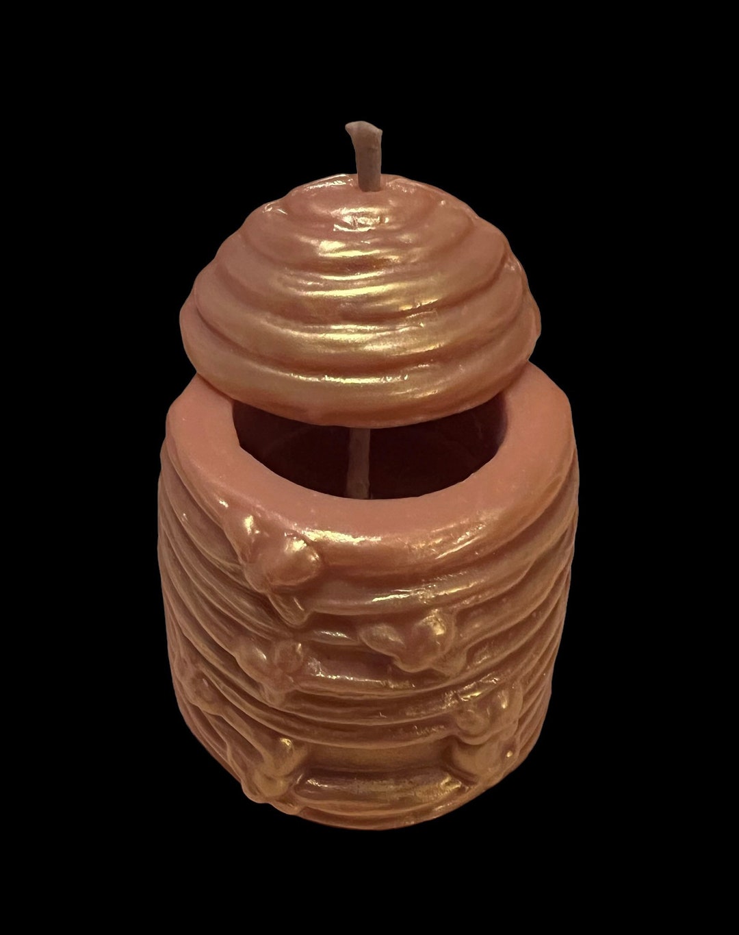 Honey Pot Candle Beehive Bee Hive Honey Jar Sweetening Etsy