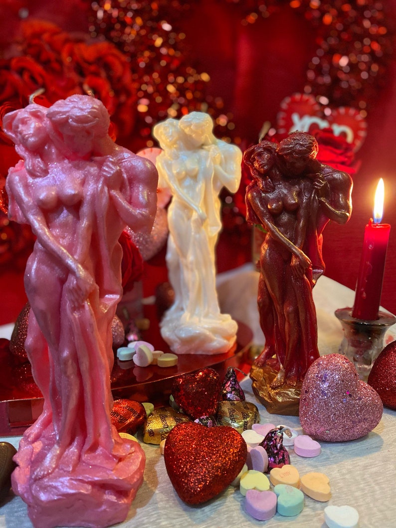 Male & Female Lovers Candle Adam and Eve Passion Binding Marriage Friendship Valentines Day image 2