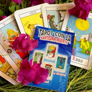 Tarot con la Santisima Muerte + Gesegnet + Büchlein & Karten + Aus Mexiko (Spanische Ausgabe) + Neu