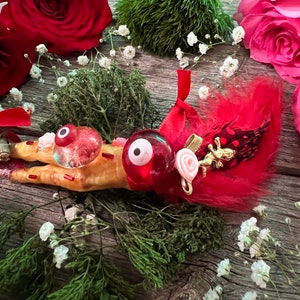 Love Drawing & Protection Chicken Foot + Fetish + Juju + Amulet + Made in New Orleans by Haitian Vodou Mambo