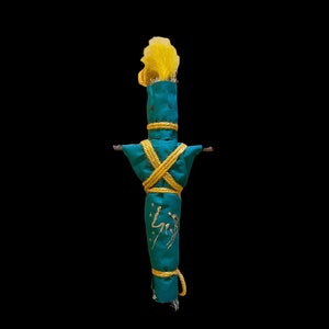 Money & Good Luck Veve Voodoo Doll + New Orleans + JuJu + Blessed + Hoodoo + Conjure + Handcrafted