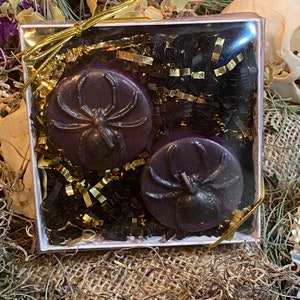 Spider Tealight Candles + Gift Box + Santa Muerte + Samhain + Halloween