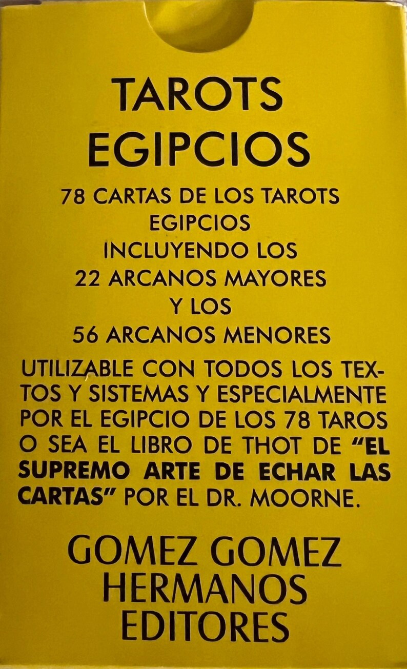 RARE El Supremo Arte De Echar Las Cartas + Tarot Egipcio + New Book ...