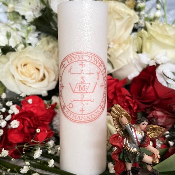 Last one! Archangel Michael Sigil Pillar Candle + Protection + Justice