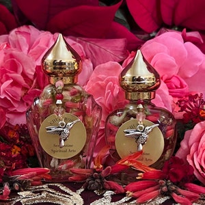 AUTHENTIC Chuparrosa Oil! Wildcrafted Ingredients! Traditional Brujeria + Chuparosa + Sweet Love + Friendship + Abundance + Luck + Colibrí