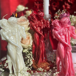 Male & Female Lovers Candle Adam and Eve Passion Binding Marriage Friendship Valentines Day image 1