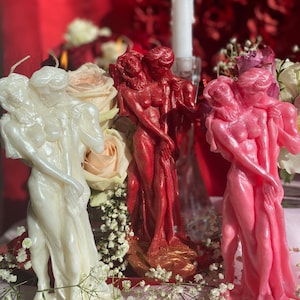 Male & Female Lovers Candle + Adam and Eve + Passion + Binding + Marriage + Friendship + Valentine’s Day + Healing