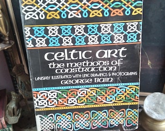 Vintage Book Celtic Art: The Methods of Construction (Dover Art Instruction) / How to Draw  Art of the Celts / Dark Gothic Witchy Book