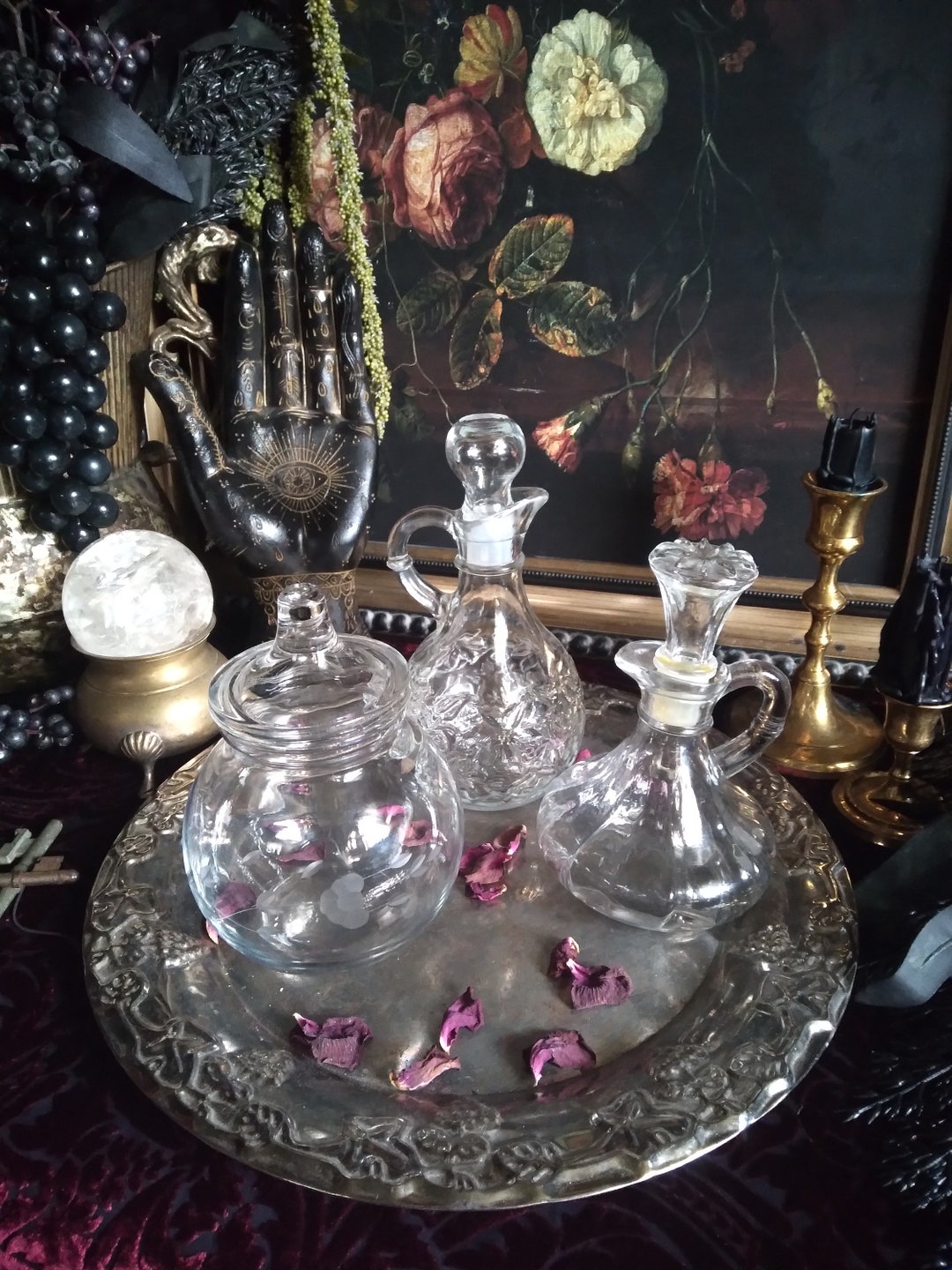 Vintage Potion Jar / Spell Bottle / Apothecary Cruet / Altar Etsy