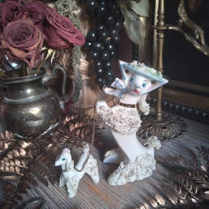 Vintage Ceramic Poodle With Hat - Etsy