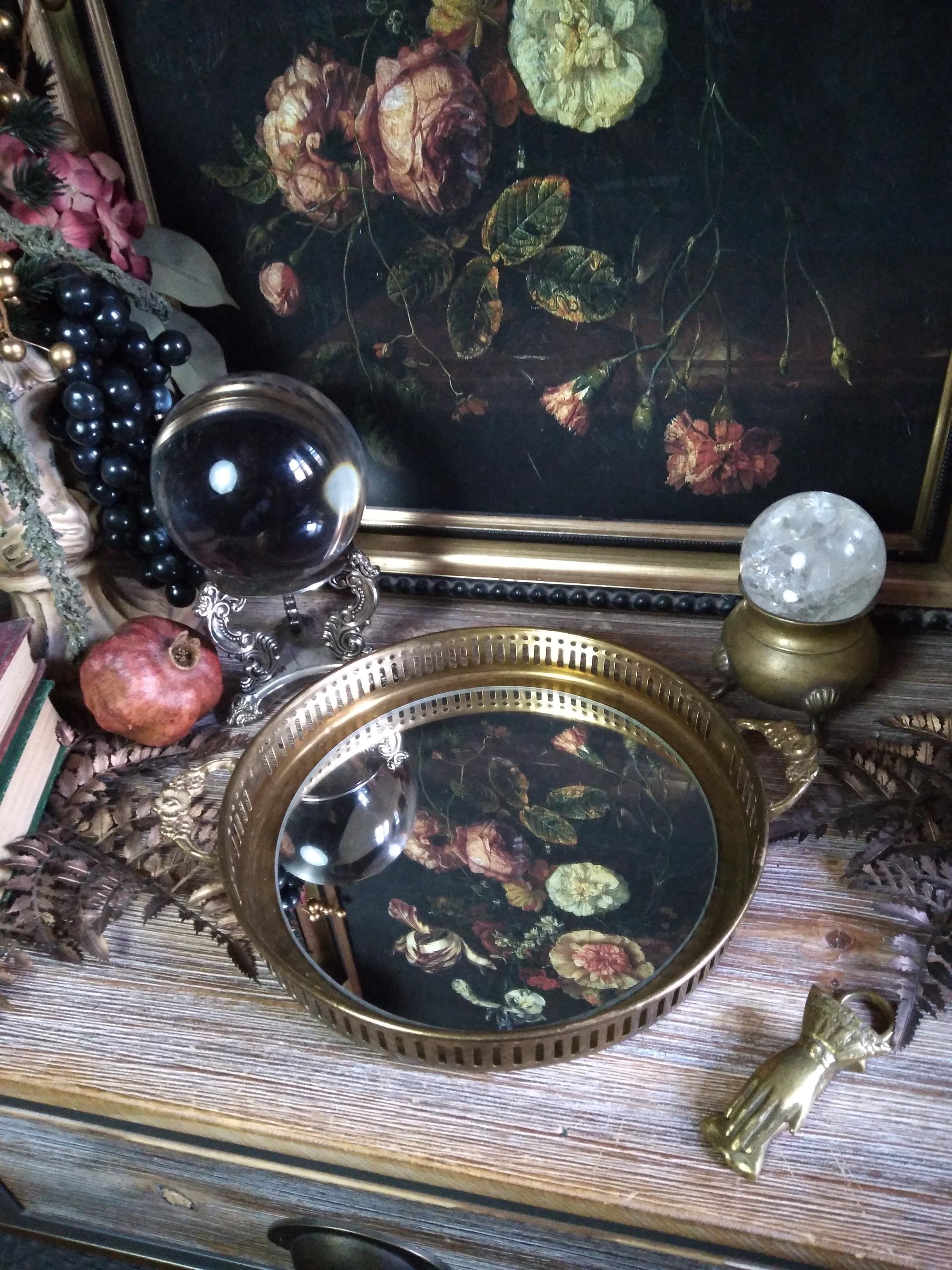 Gold Mirrored Antique Tray - Etsy