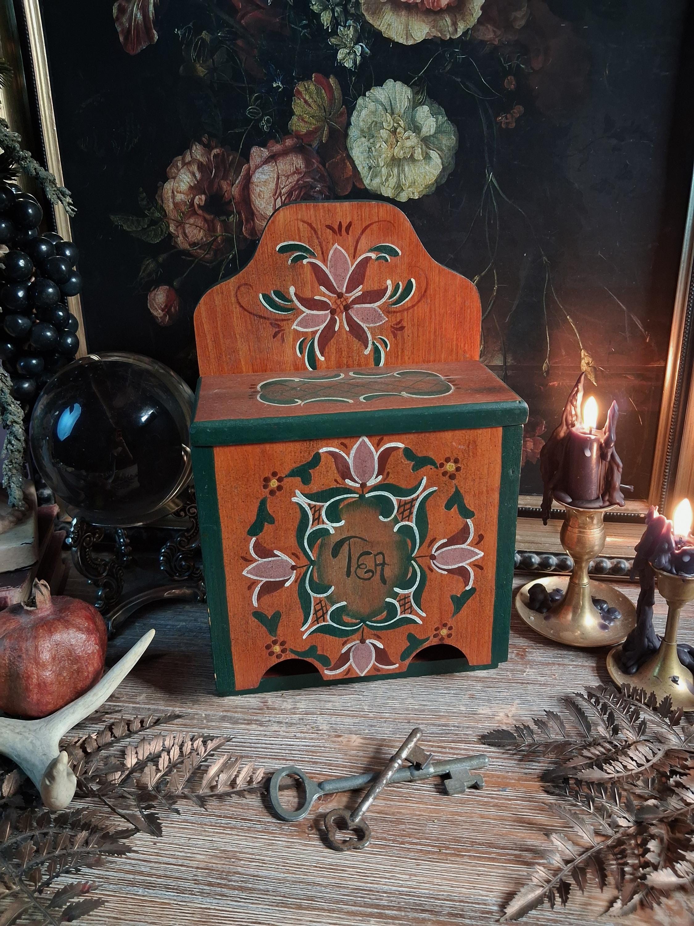 Tea Storage Cabinet Vintage - Etsy