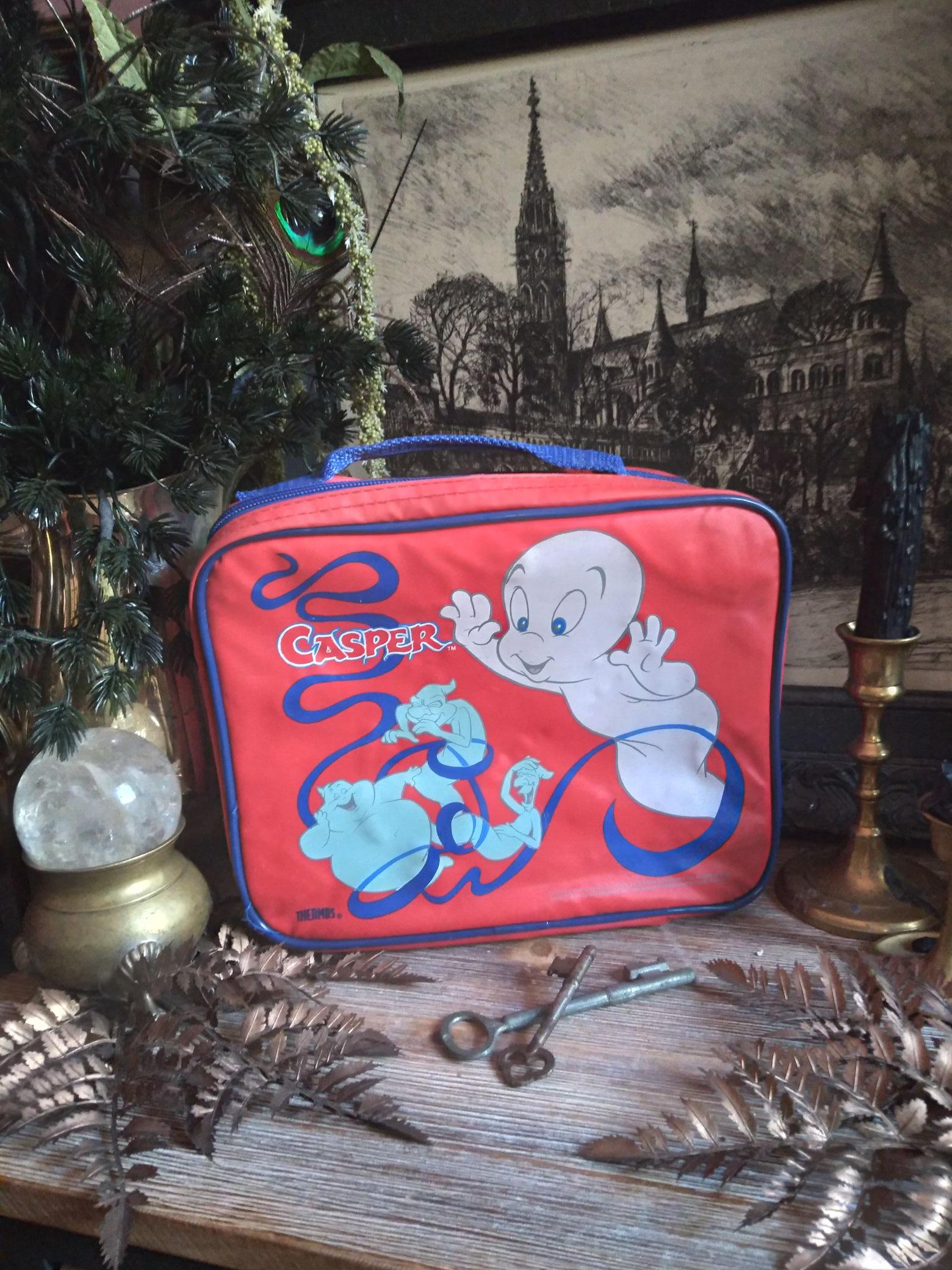 90年代 casper 蓄光貯金箱 RARE Vintage Casper the Friendly Ghost 1995 Thermos Lunchbox
