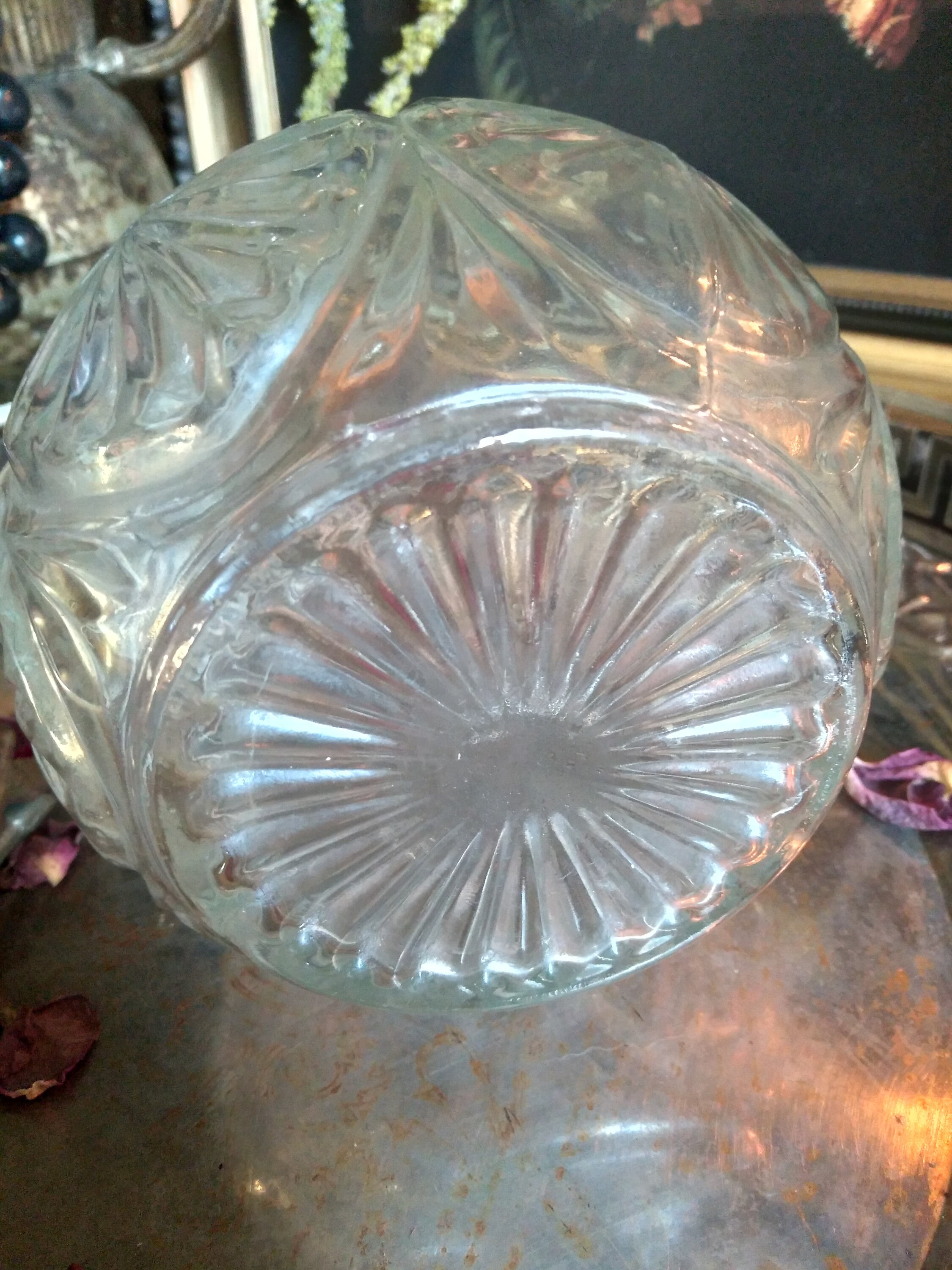 Vintage Cut Glass Decanter / Potion & Spell Jar / Moon Water Etsy