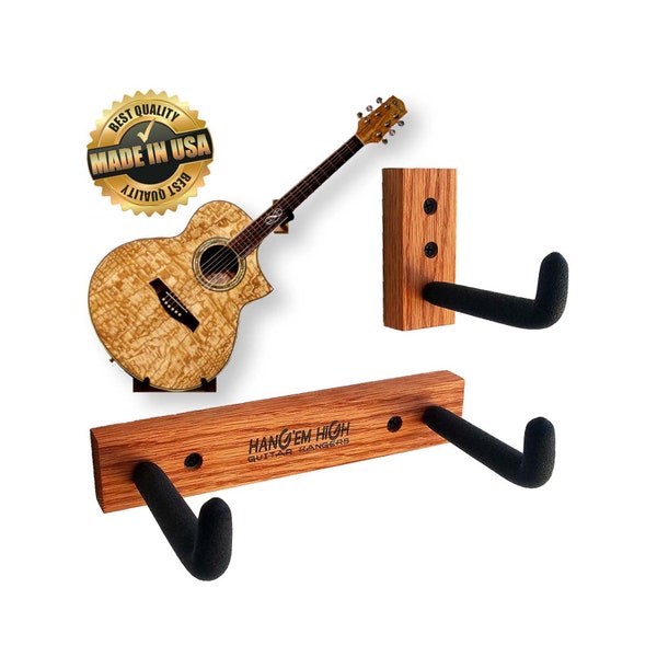 CLASSIC Angled Hang'em High Guitar Hanger for Acoustic and thick body Guitars
