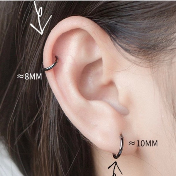 Sleep Earrings Black Etsy UK