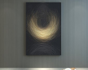 Abstract Star Trails Art Print | Minimalist Line Drawing (Digital Download)