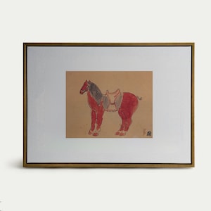Horse   sanyu  Oil painting wall art picture print wall decoration picture download Home Decor, Drawing, Minimalist JPG