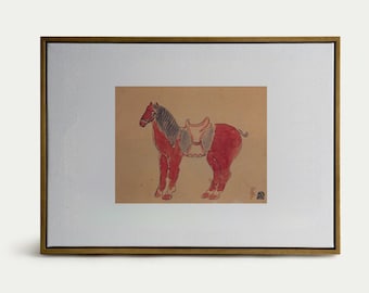 Horse   sanyu  Oil painting wall art picture print wall decoration picture download Home Decor, Drawing, Minimalist JPG