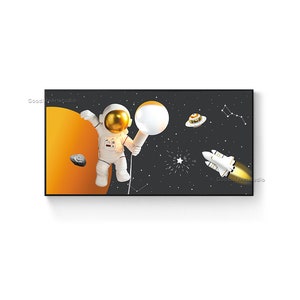 Decoración de pared de astronauta de dibujos animados, estrella astronauta habitación para niños Decoración de pared imagen colgante, descarga de imagen, jpg