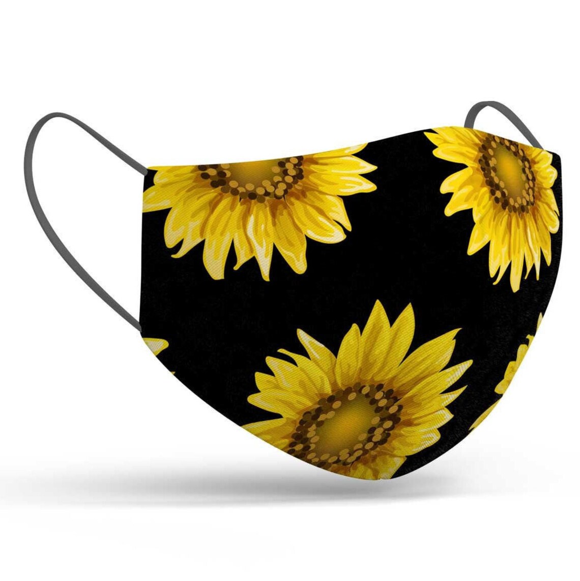 Sunflower Face mask SUNFLOWER face mask women Floral mask Etsy