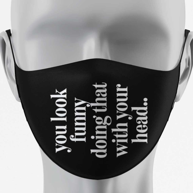 Funny Face Mask Funny mask for adults Funny Face mask women Etsy