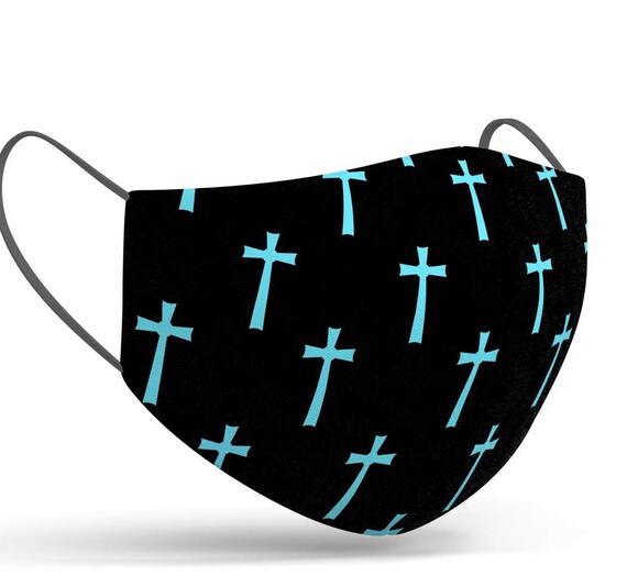 Christian mask for women CROSS Face mask Religious Face Etsy